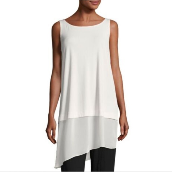 Eileen Fisher Tops - Eileen Fisher Silk Sleeveless Tunic Top